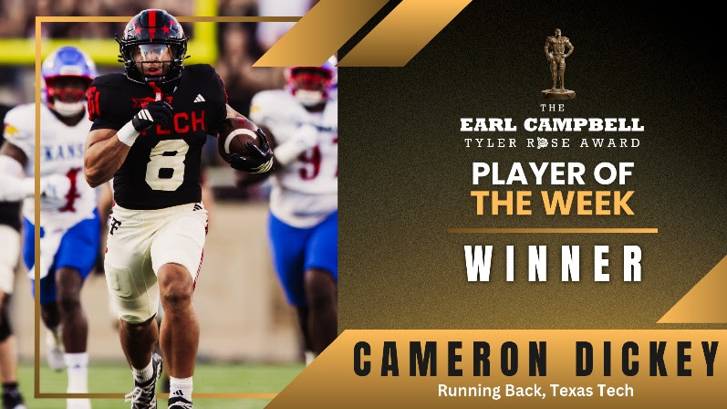 Tech’s Dickey earns Earl Campbell Award