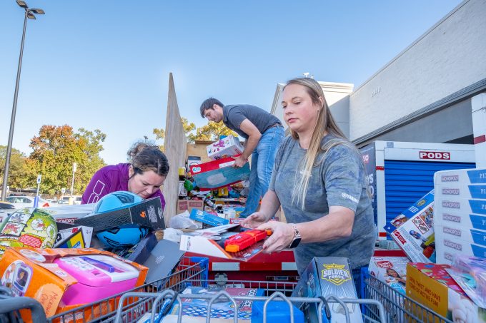 Skeeter Boats give boat-load of toys to Longview-area charities
